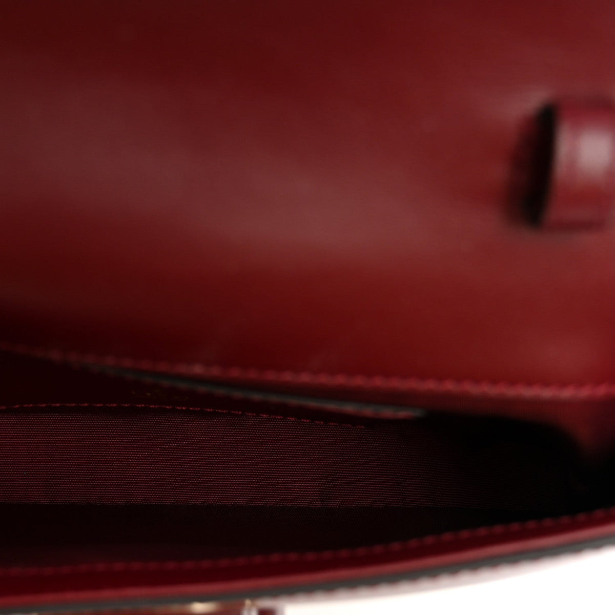 Gucci Shiny Calfskin Small Bamboo Night Bag Rosso Ancora