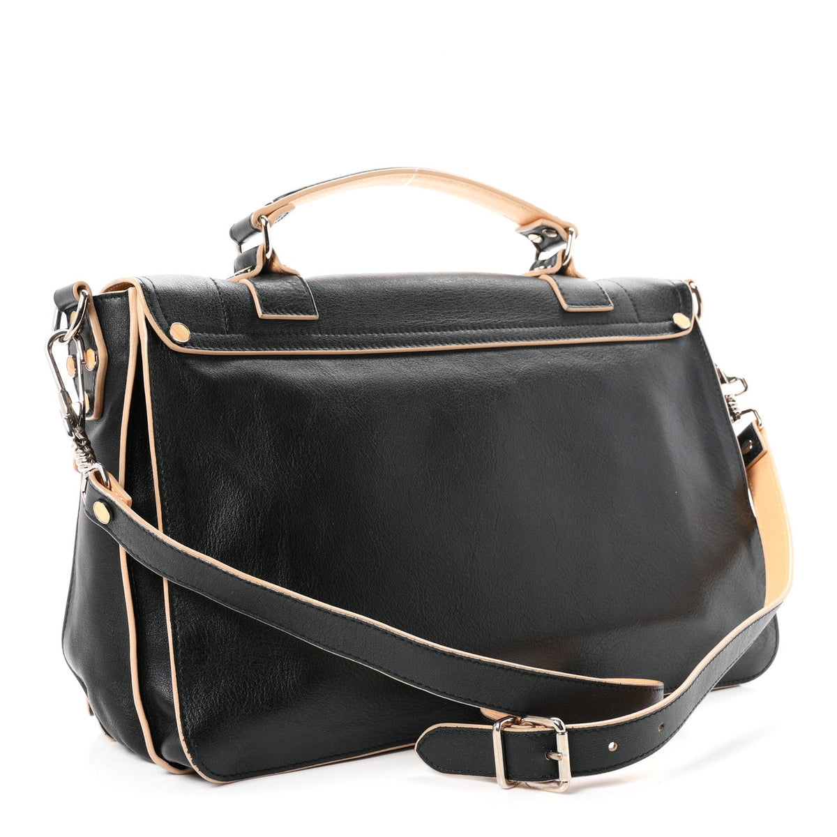 Proenza Schouler Calfskin Medium PS1 Satchel Black Sorbet