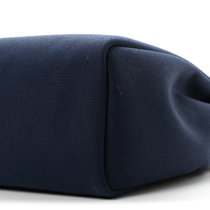 Hermes Toile Vache Hunter Herbag Zip Retourne 31 PM Bleu Marine