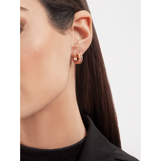 Bulgari 18K Yellow Gold Diamond B.zero1 Earrings