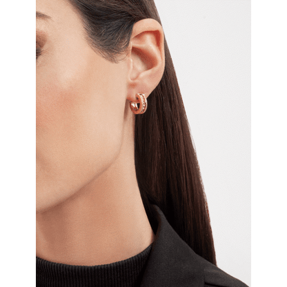 Bulgari 18K Yellow Gold Diamond B.zero1 Earrings