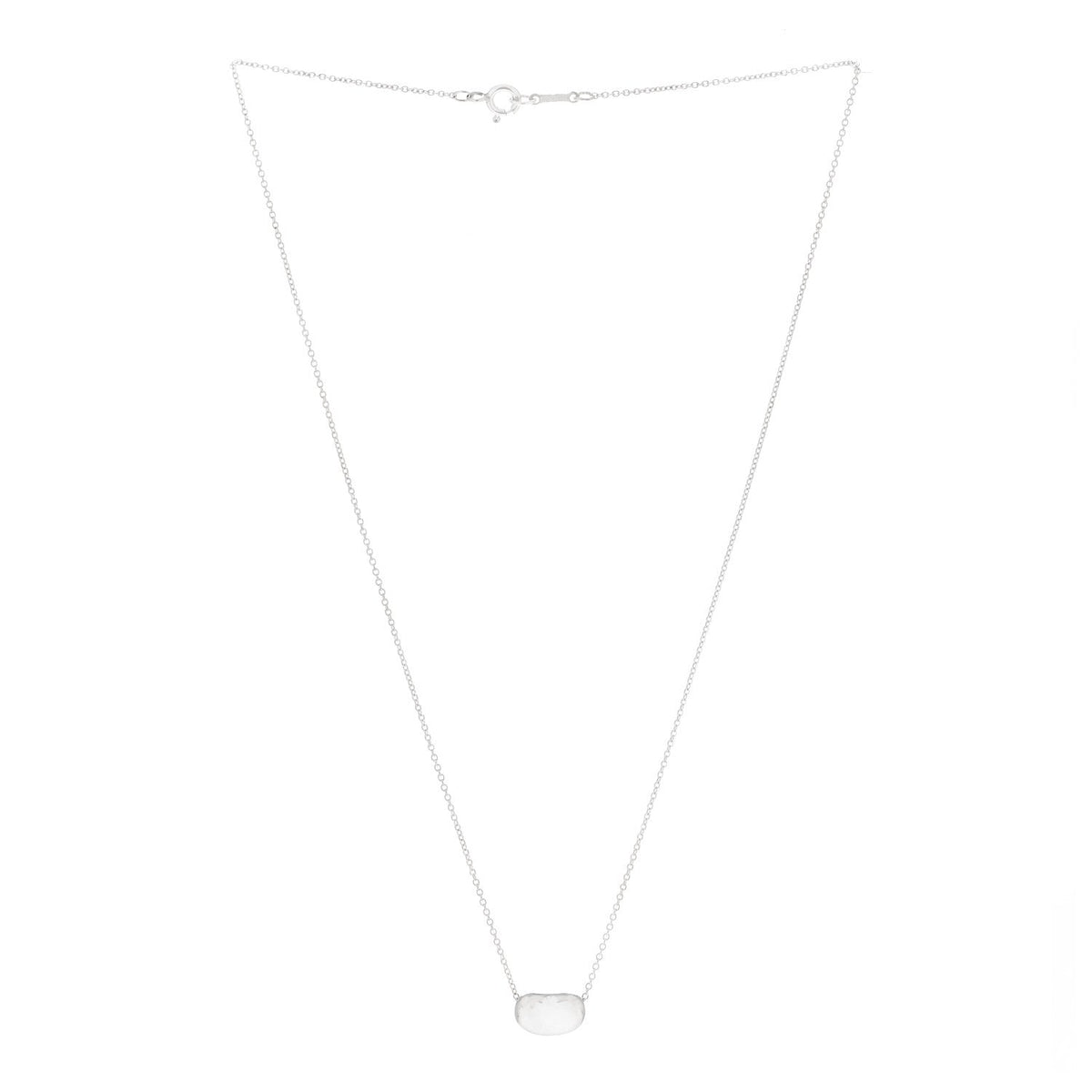 Tiffany Sterling Silver 11mm Elsa Peretti Bean Pendant Necklace