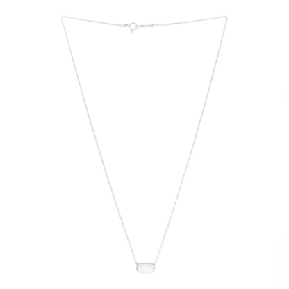 Tiffany Sterling Silver 11mm Elsa Peretti Bean Pendant Necklace