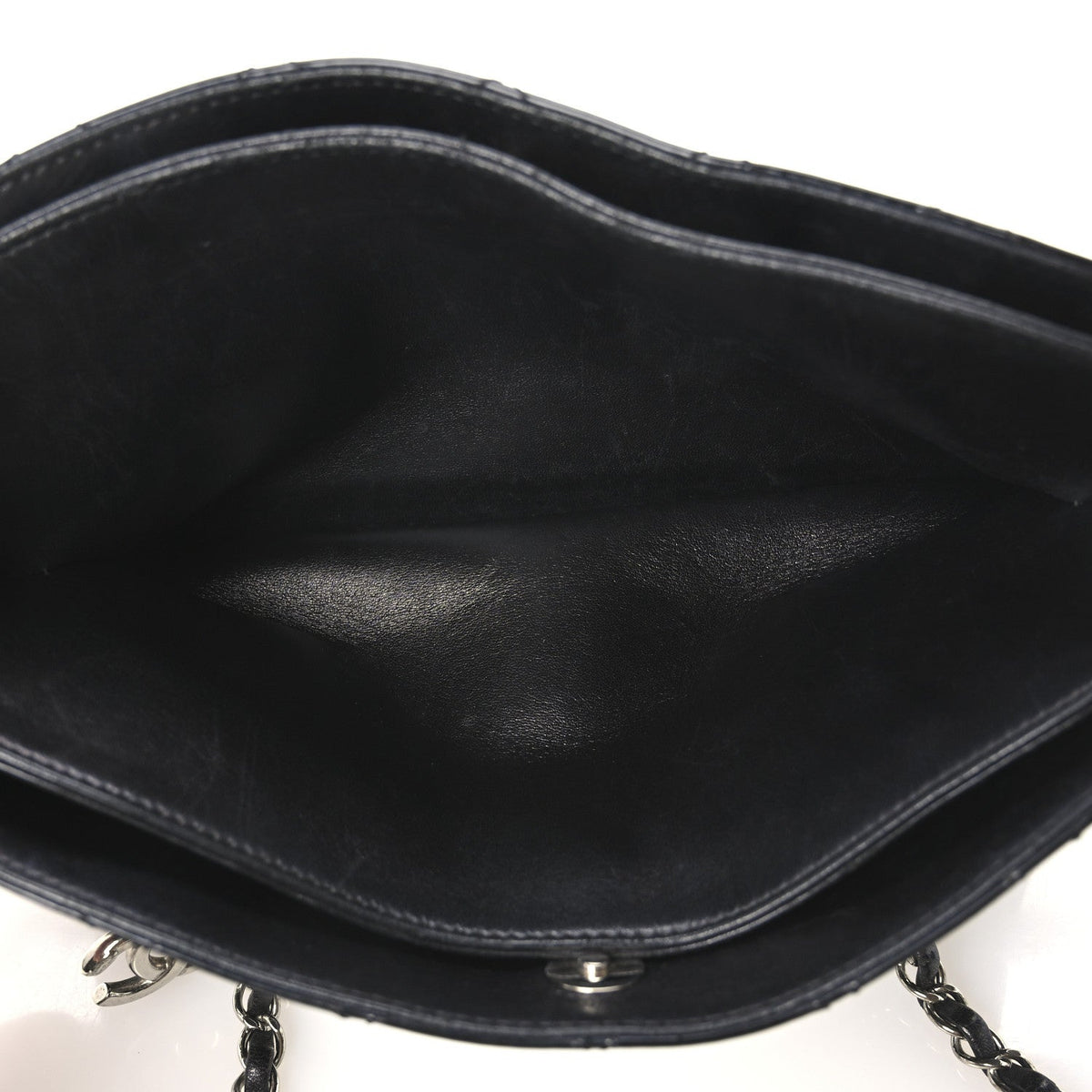 Chanel Patent Quilted Just Mademoiselle Bowling Bag Black 1986915