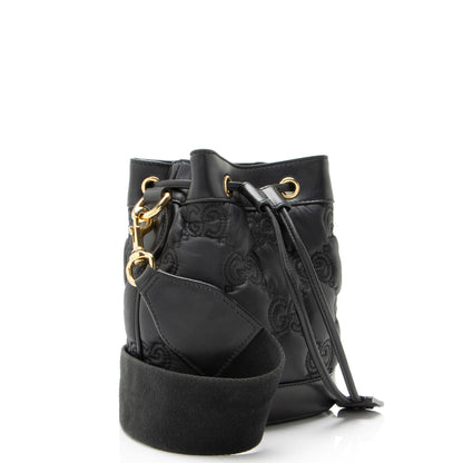 GG Convertible Bucket Bag GG Matelasse Leather Small