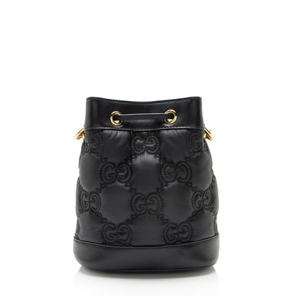 GG Convertible Bucket Bag GG Matelasse Leather Small