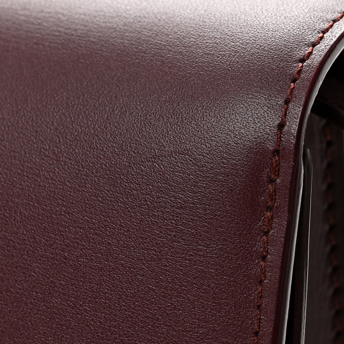 Celine Box Calfskin Medium Classic Box Flap Bag Burgundy