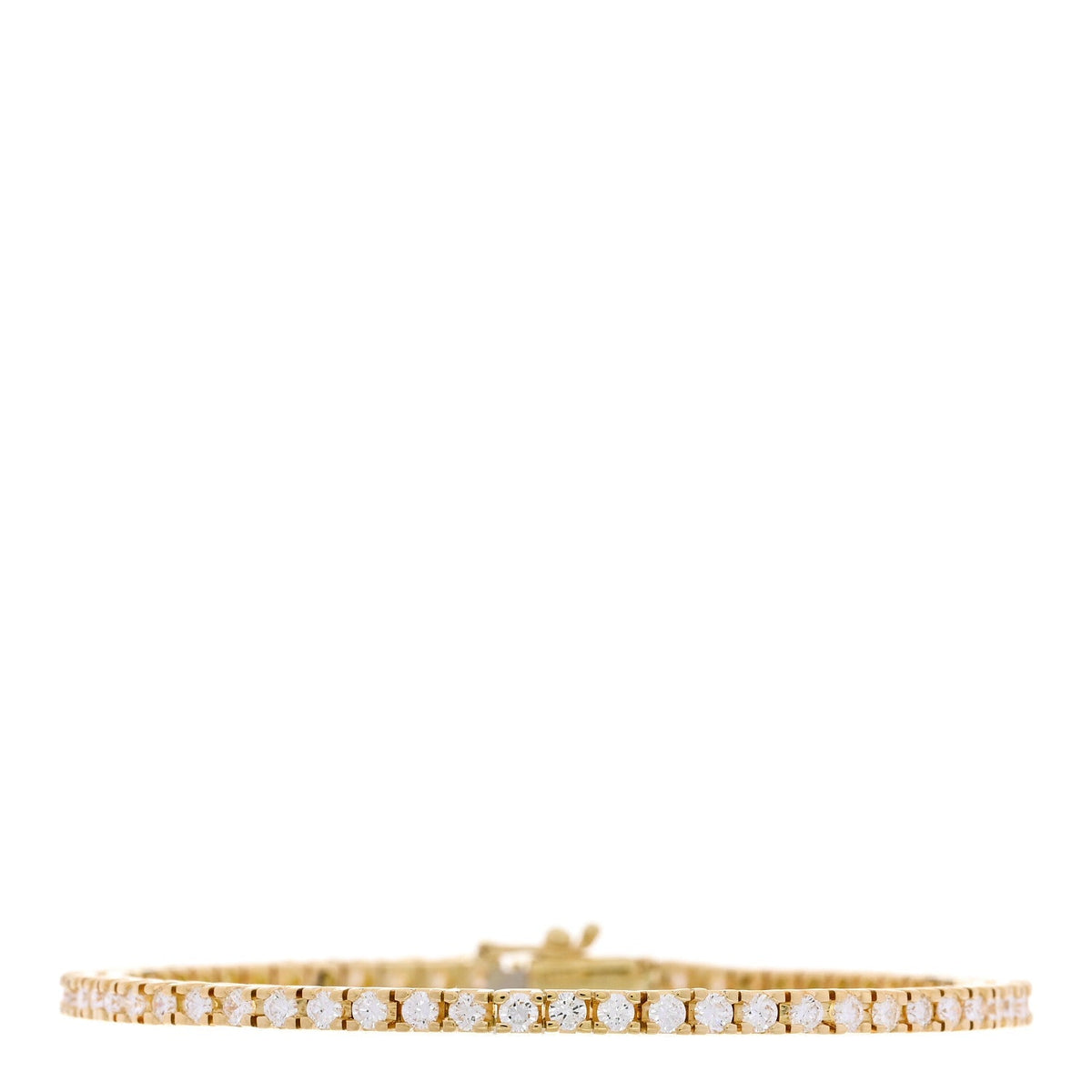 Parker & West 18K Yellow Gold Diamond 2.70ctw Tennis Bracelet