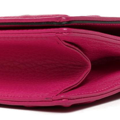 Christian Dior Grained Calfskin Medium Diorama Flap Bag Pink