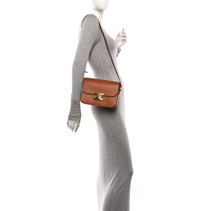 Celine Natural Calfskin Medium Triomphe Bag Tan