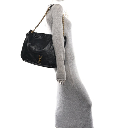 Saint Laurent Lambskin Matelasse Monogram Large Jamie 4.3 Shoulder Bag Black 1901958