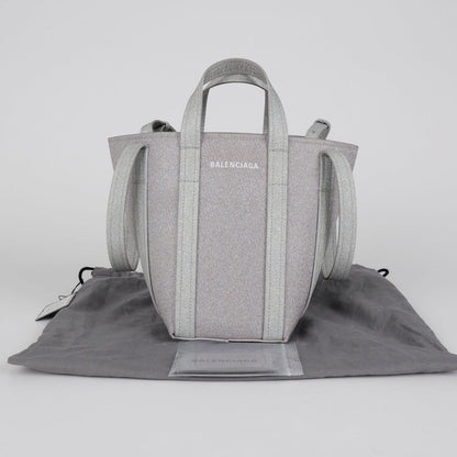 Hourglass Top Handle Bag Glitter Leather Small