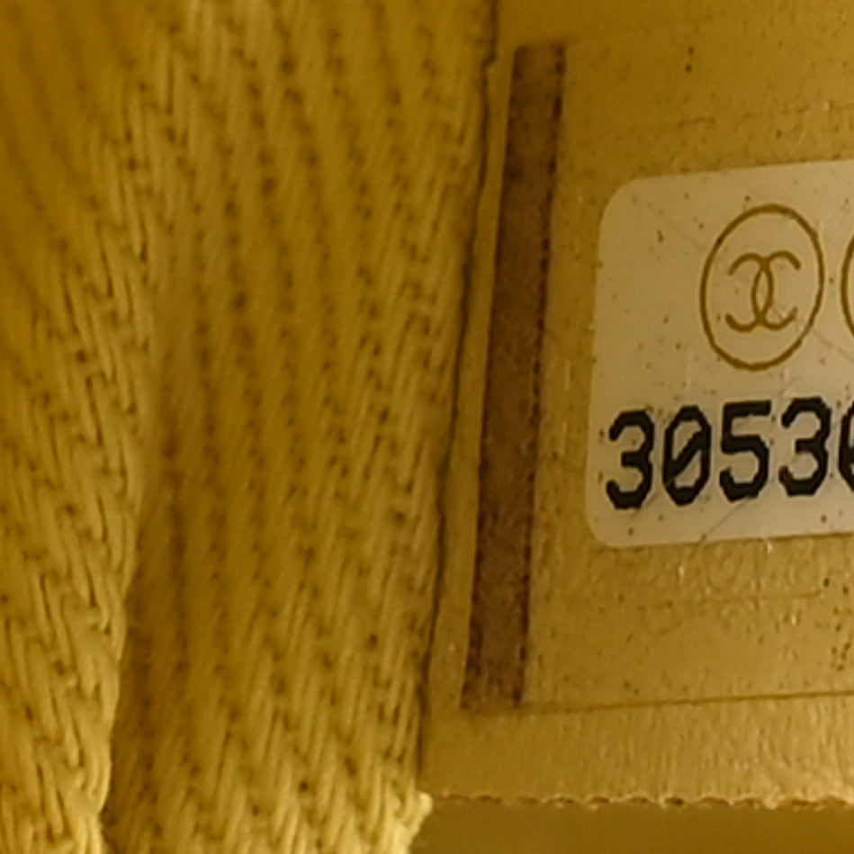 Chanel Caviar Quilted Small Coco Handle Flap Yellow