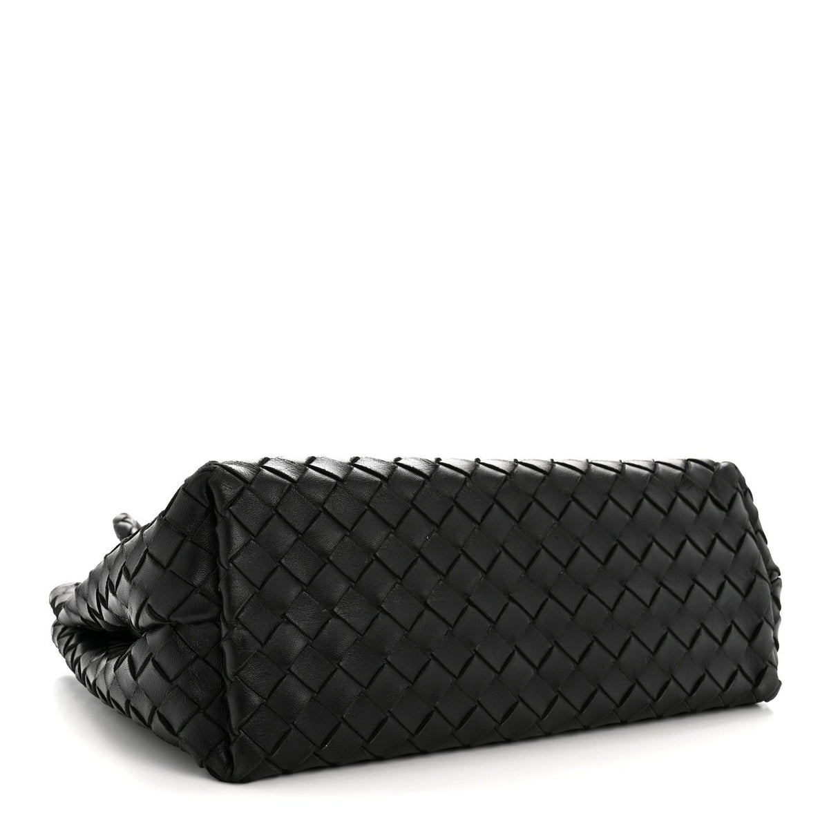 Bottega Veneta Nappa Intrecciato Medium Andiamo Shoulder Bag Black