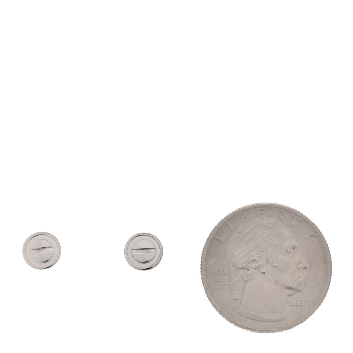 Cartier 18K White Gold LOVE Earrings