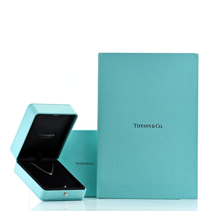 Tiffany 18K Rose Gold Diamond Elsa Peretti Pendant Necklace