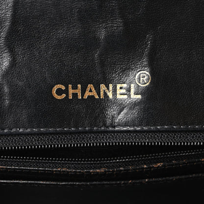 Chanel Patent Quilted Small Single Flap Black