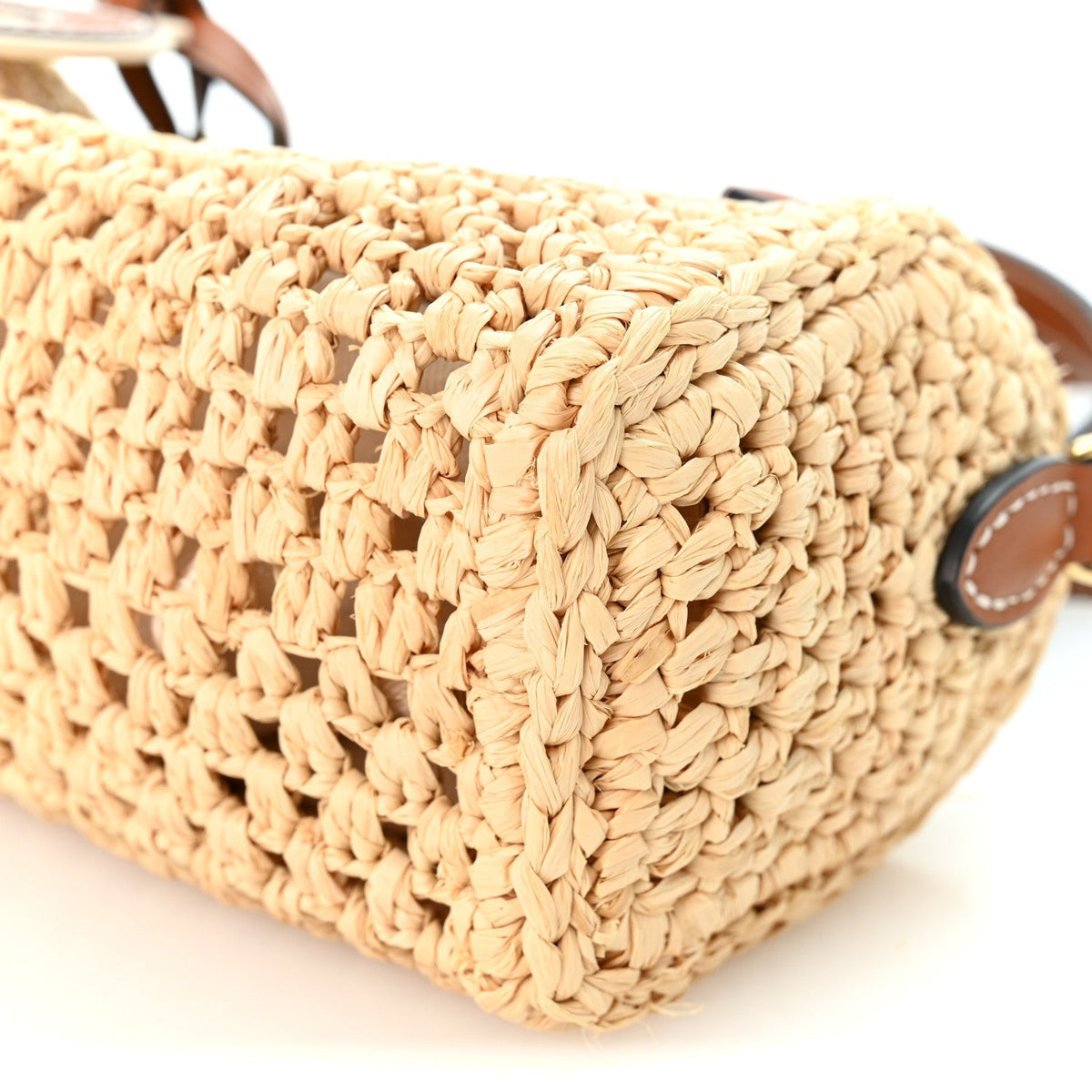 Louis Vuitton Raffia Nano Speedy Natural Tan