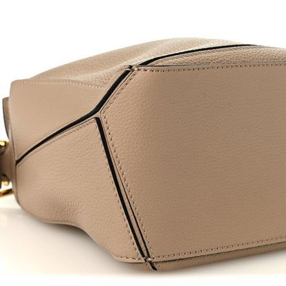 Loewe Grained Calfskin Small Puzzle Bag Sand