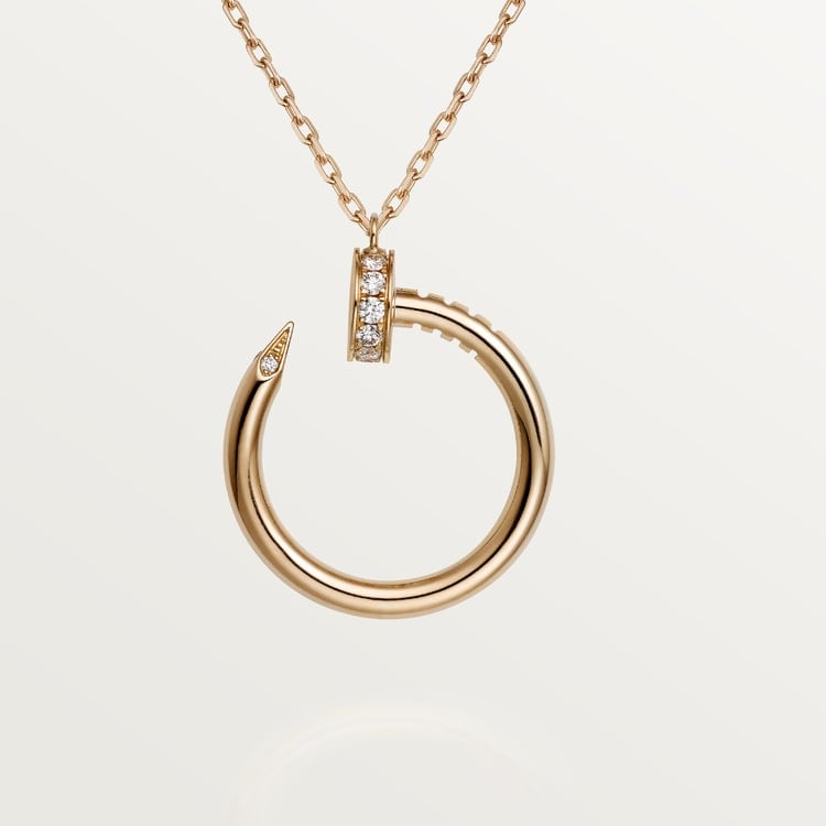 18K Gold Diamonds Cartier Juste un Clou Necklace