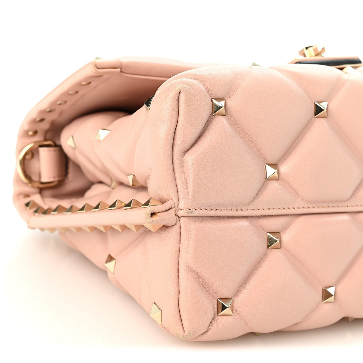 Valentino Garavani Nappa Medium Candystud Top Handle Bag Poudre 1984995