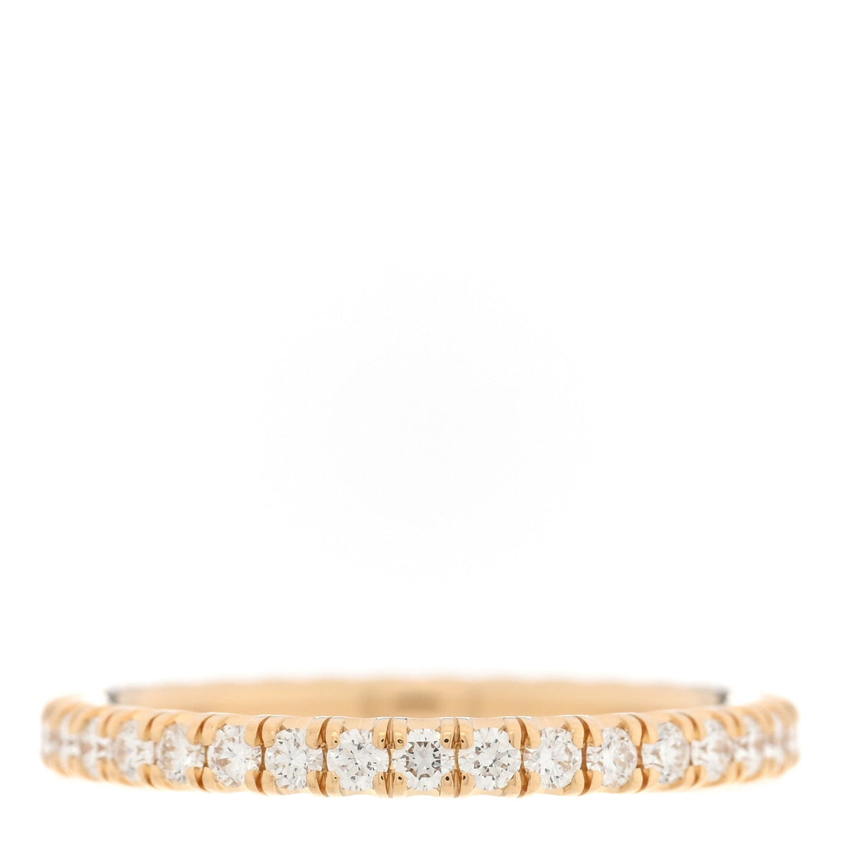 Cartier 18K Yellow Gold Diamond Étincelle de Cartier Wedding Band Ring 49 4.75