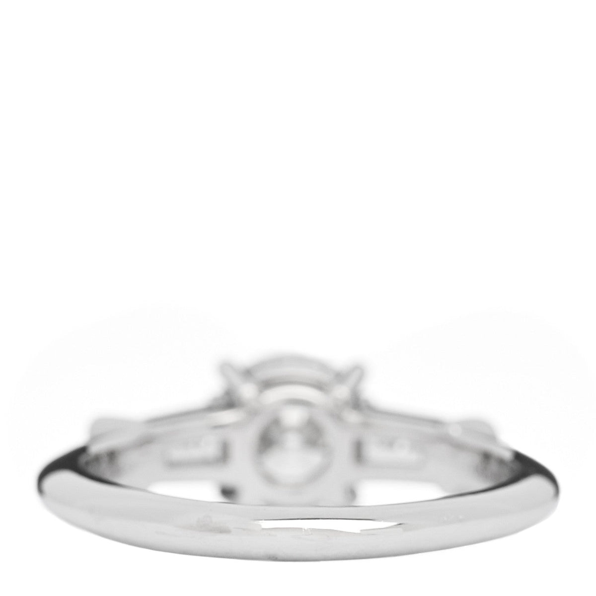 Tiffany Platinum Diamond 1.26ctw Three Stone Engagement Ring 5