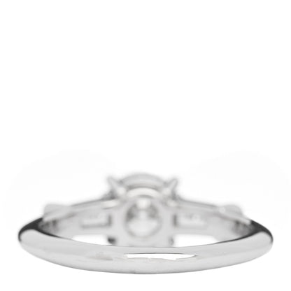 Tiffany Platinum Diamond 1.26ctw Three Stone Engagement Ring 5