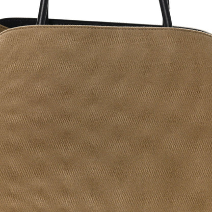 The Row Canvas Calfskin Margaux Belt 15 Fango Black