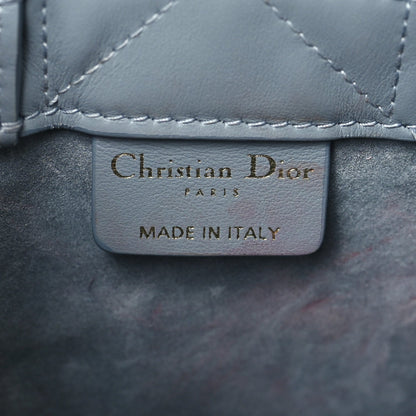 Christian Dior Calfskin Macrocannage Mini Book Tote Cloud Blue