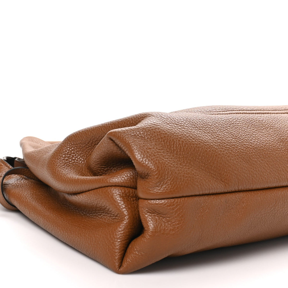 Gucci Grained Calfskin Softbit Maxi Shoulder Bag Brown 1985870