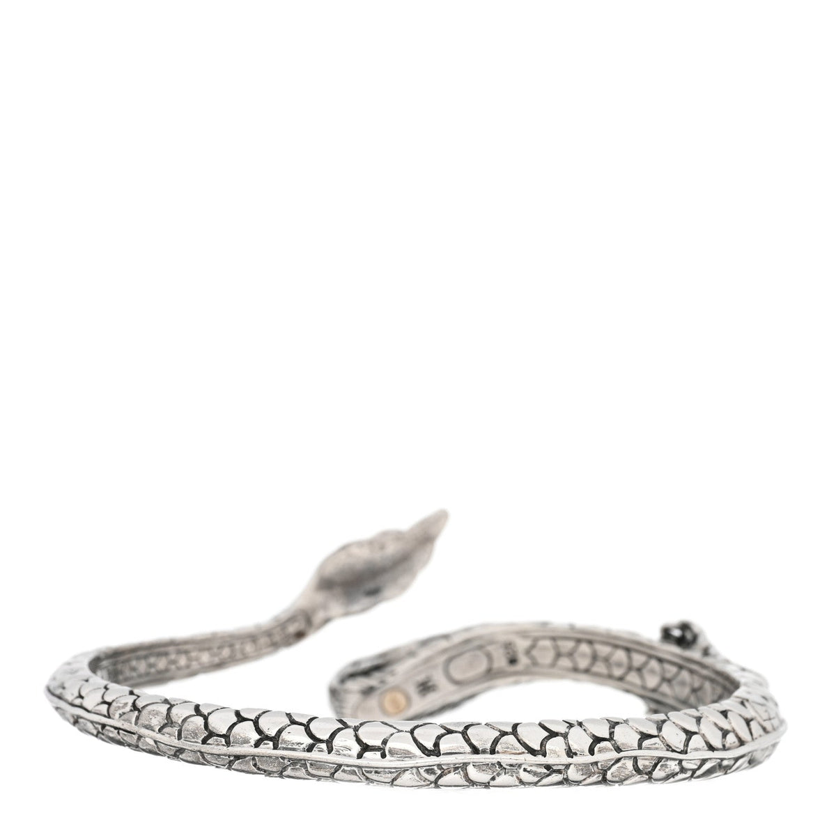John Hardy Sterling Silver 18K Yellow Gold Legends Naga Dragon Bypass Cuff Bracelet