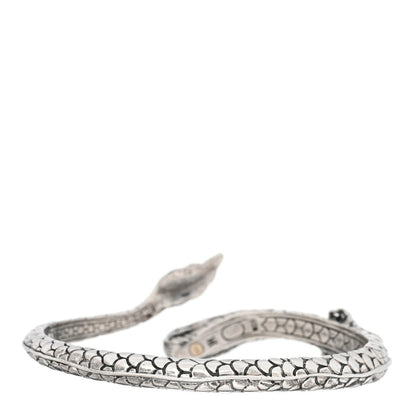 John Hardy Sterling Silver 18K Yellow Gold Legends Naga Dragon Bypass Cuff Bracelet