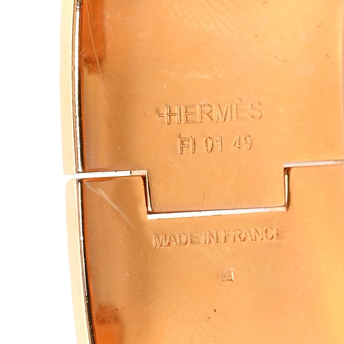 Hermes Enamel Wide Clic Clac H Bracelet PM Rose Dragee