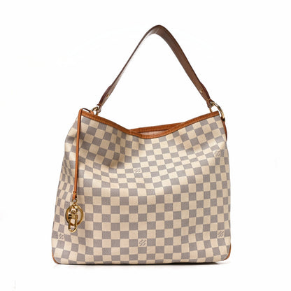 Louis Vuitton Damier Azur Delightful PM Rose Ballerine