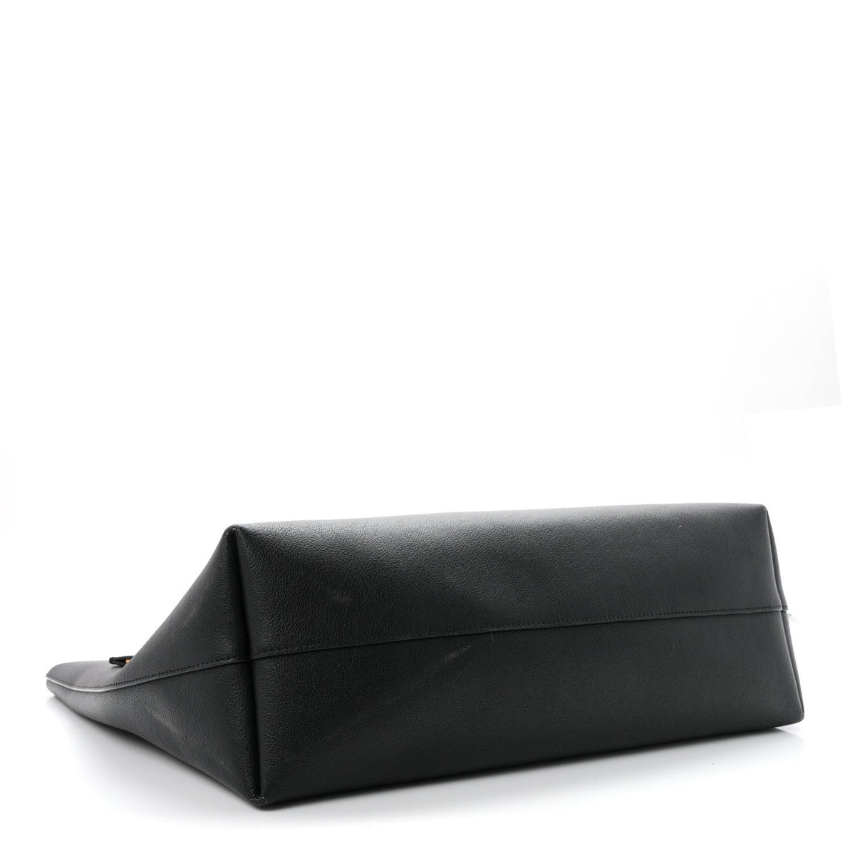 Saint Laurent Calfskin Large Shopping Tote Black