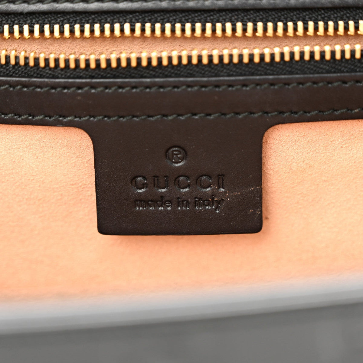 Gucci Guccissima Leather Medium Padlock Shoulder Bag Black