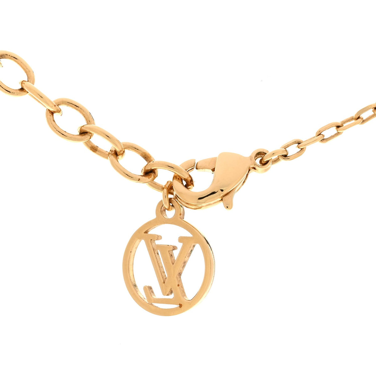Louis Vuitton Metal Fall In Love Necklace Gold