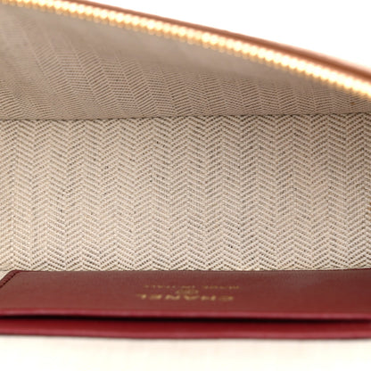 Chanel Grained Calfskin Small Supple Trapeze Vanity With Chain Camel