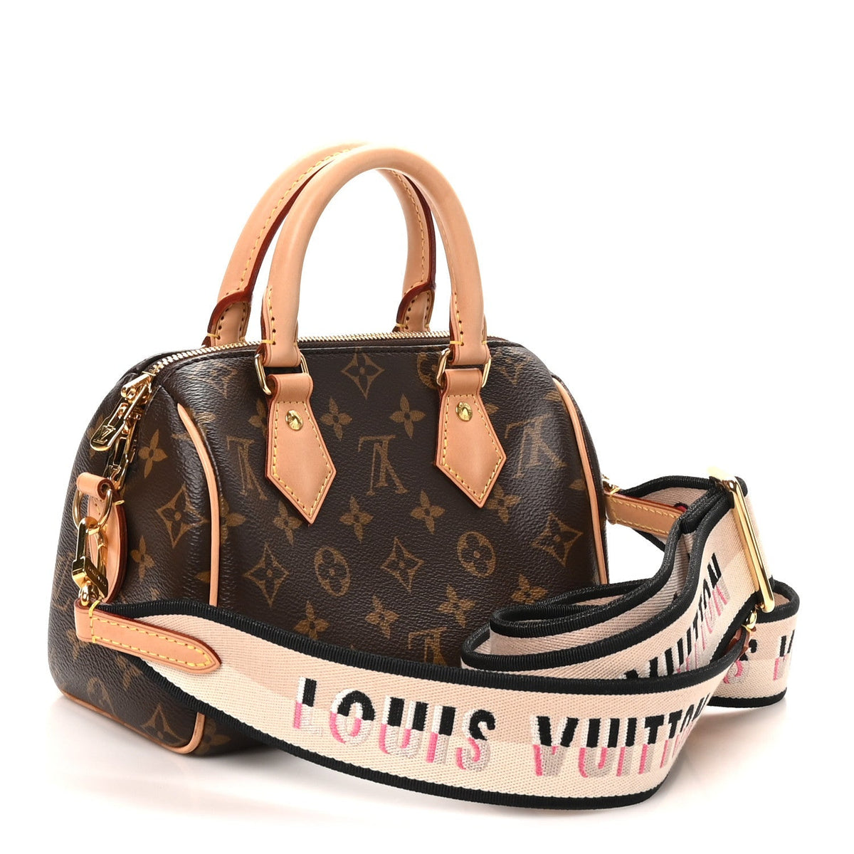 Louis Vuitton Monogram Speedy Bandouliere 20 Black