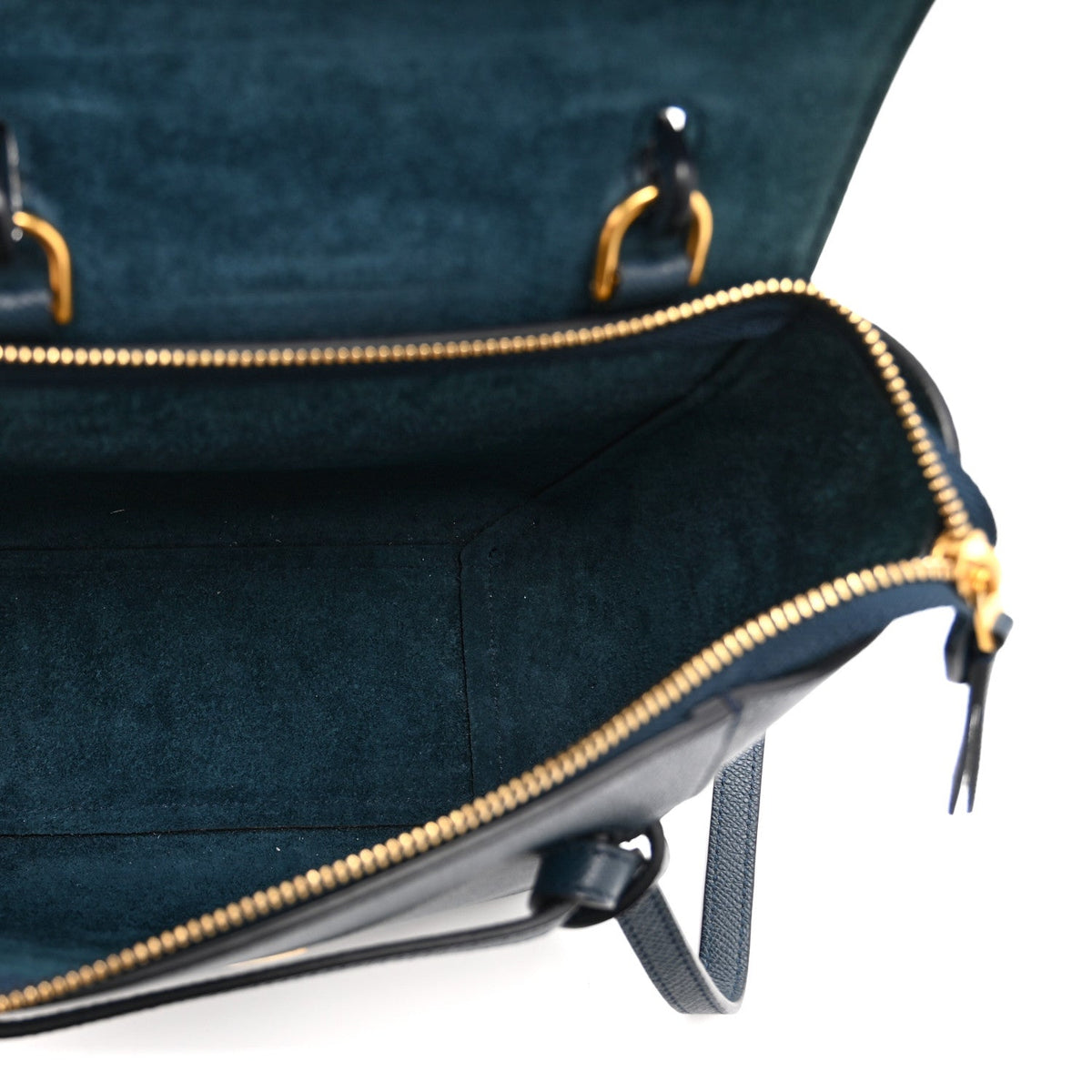 Celine Baby Grained Calfskin Nano Belt Bag Abyss Blue