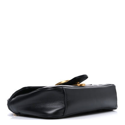Gucci Calfskin Matelasse Mini GG Marmont Shoulder Bag Black 1817680