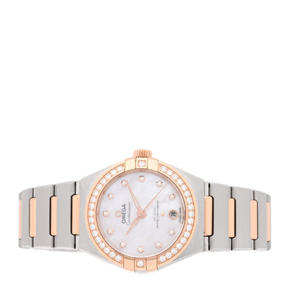 Omega Stainless Steel 18K Sedna Gold Diamond 29mm Constellation Watch 131.25.29.20.55.001