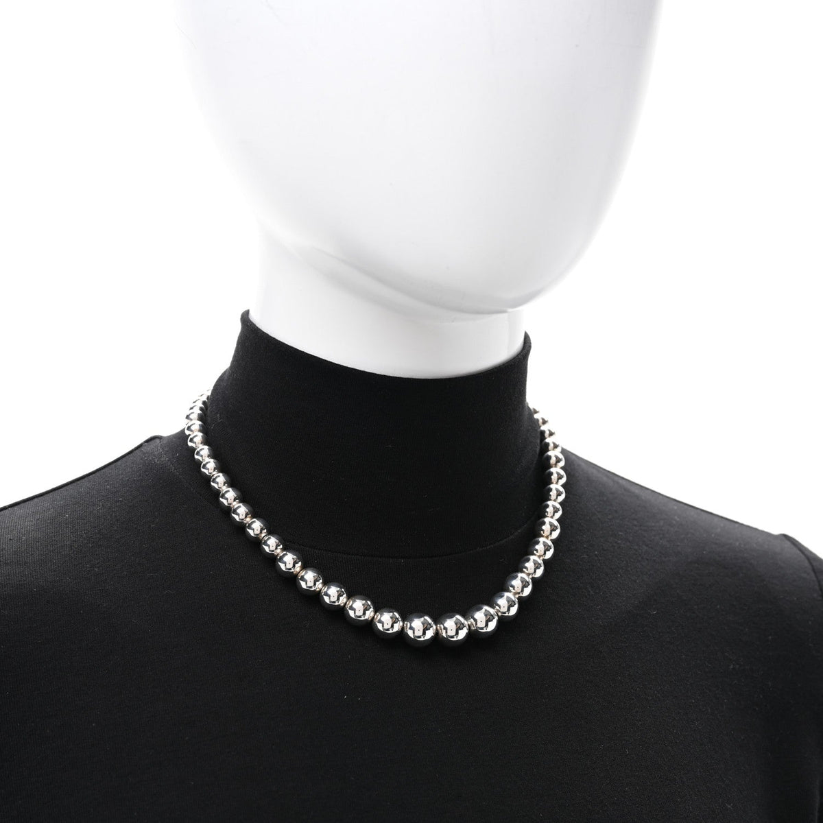 Sterling Silver HardWear Graduated Ball Necklace