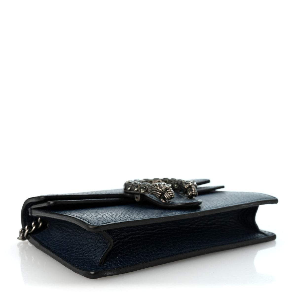 Gucci Dollar Calfskin Crystal Super Mini Dionysus Shoulder Bag Blue Agata