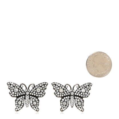 Gucci Crystal Butterfly Stud Earrings