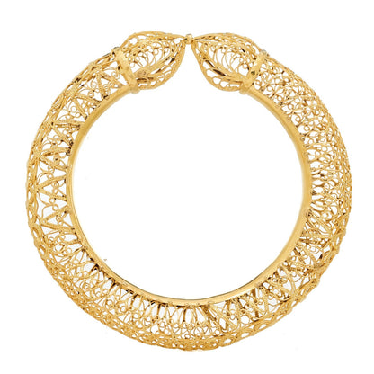 Parker & West 22K Yellow Gold Filigree Bangle Bracelet