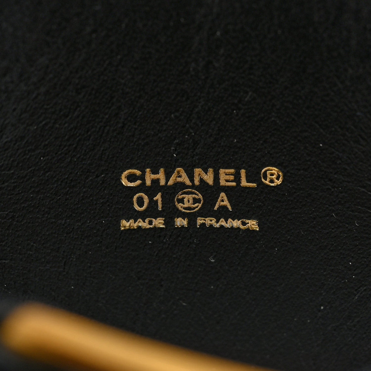 Chanel Calfskin Coco Double Buckle Bracelet Black