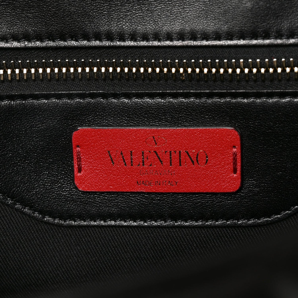 Valentino Garavani Nappa Large Candystud Top Handle Bag Black