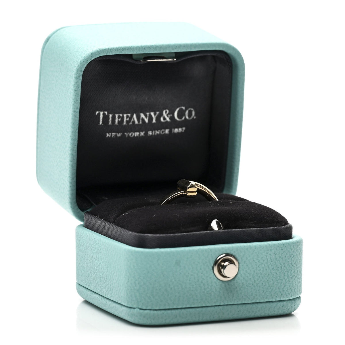Tiffany 18K Yellow Gold T T1 Ring 49 5